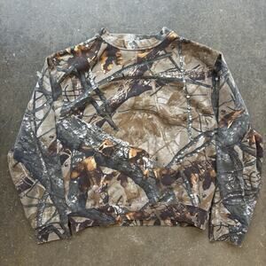 Outfitters Ridge Camo Crewneck Sweatshirt Size Large Vintage Grunge Hunting 90’s